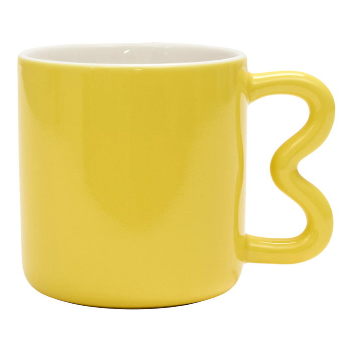 Home Deco Factory Taza con Asa Zig Zag 340ml Colección Dolce Vita - Colores Surtidos (Amarillo, Lila, Rojo, Verde) Home Deco Factory Taza con Asa Zig Zag 340ml Colección Dolce Vita - Colores Surtidos (Amarillo, Lila, Rojo, Verde)