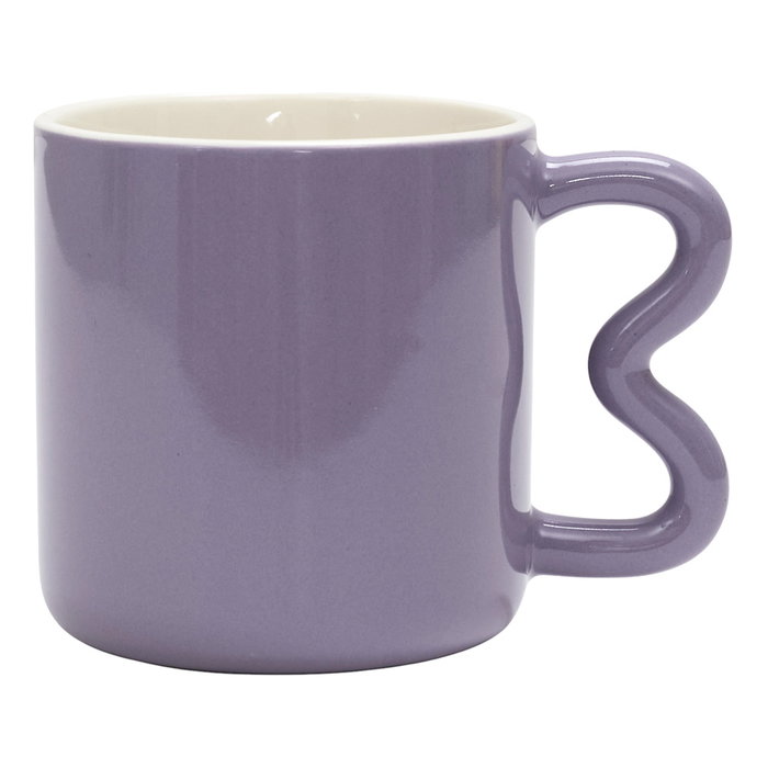 Home Deco Factory Taza con Asa Zig Zag 340ml Colección Dolce Vita - Colores Surtidos (Amarillo, Lila, Rojo, Verde) Home Deco Factory Taza con Asa Zig Zag 340ml Colección Dolce Vita - Colores Surtidos (Amarillo, Lila, Rojo, Verde)
