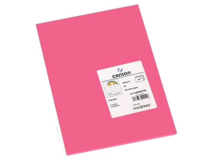 Guarro Cartulina Din A4 Fucsia 185g - 50 Hojas