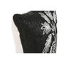 DKD Home Decor Cojín Bordado Negro y Blanco 42x42x15 cm