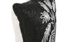 DKD Home Decor Cojin Shabby Negro Blanco 42x42x15 cm
