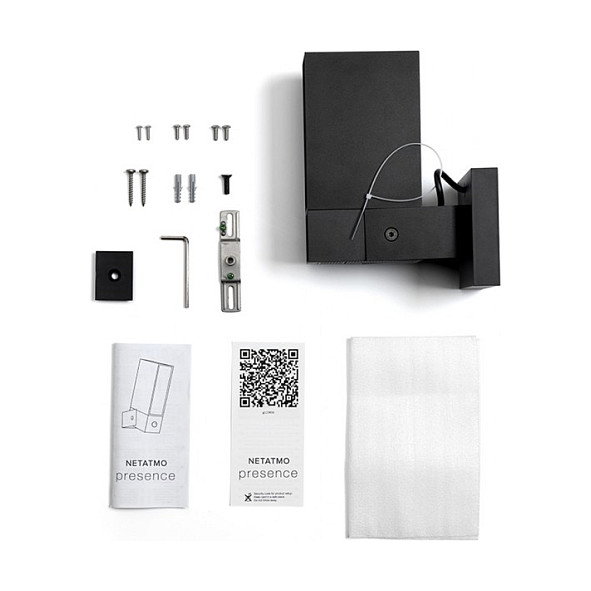 NetAtmo NOC01-DE Cámara de Seguridad Inteligente para Exterior Negro 4MP Inalámbrica Resistente a la Intemperie con Ángulo de Visión de 100°