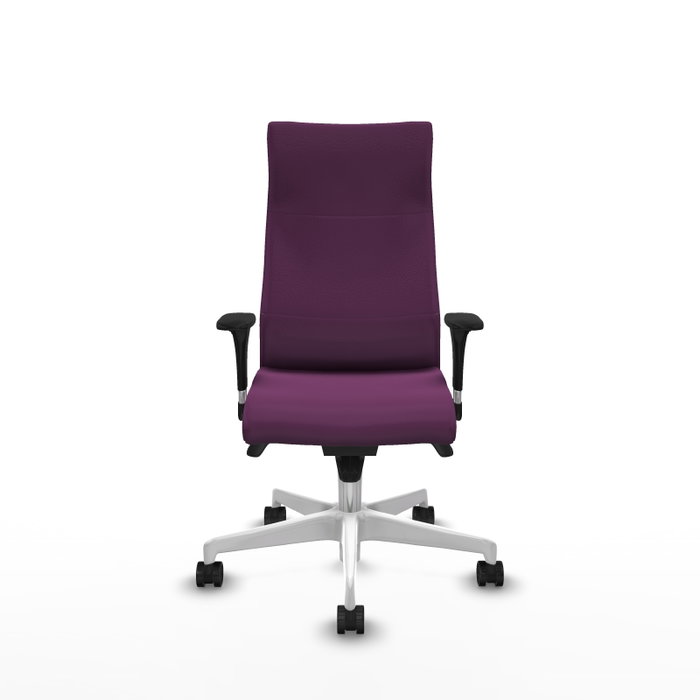 PIQUERAS Y CRESPO Sillón Albacete Morado con Mecanismo Sincro y Base Blanca PIQUERAS Y CRESPO Sillón Albacete Morado con Mecanismo Sincro y Base Blanca