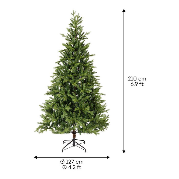 Everlands Árbol de navidad tipo pino Allison Ø127 x 210 cm Everlands Árbol de navidad tipo pino Allison Ø127 x 210 cm