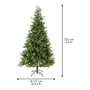Everlands Árbol de navidad tipo pino Allison Ø127 x 210 cm