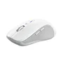 Trust 25674 Ratón Inalámbrico Ergonómico Bluetooth Ambidiestro, 3200 DPI, Blanco, 9 Botones, Receptor USB Incluido