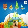 Geomag Fichas Gemas 4102 - 44 piezas con efecto cristal