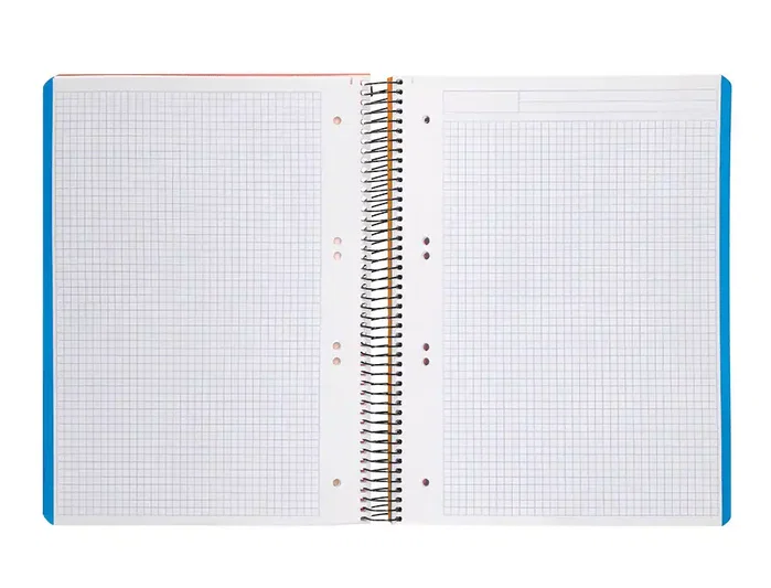 Liderpapel Cuaderno Espiral A5 Micro Wonder Azul Marino 120 Hojas Cuadriculado 5mm