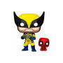 Funko Pop! Lobezno con Babypool Marvel 82382 Figura Coleccionable Vinilo 9.9 cm y 3.3 cm