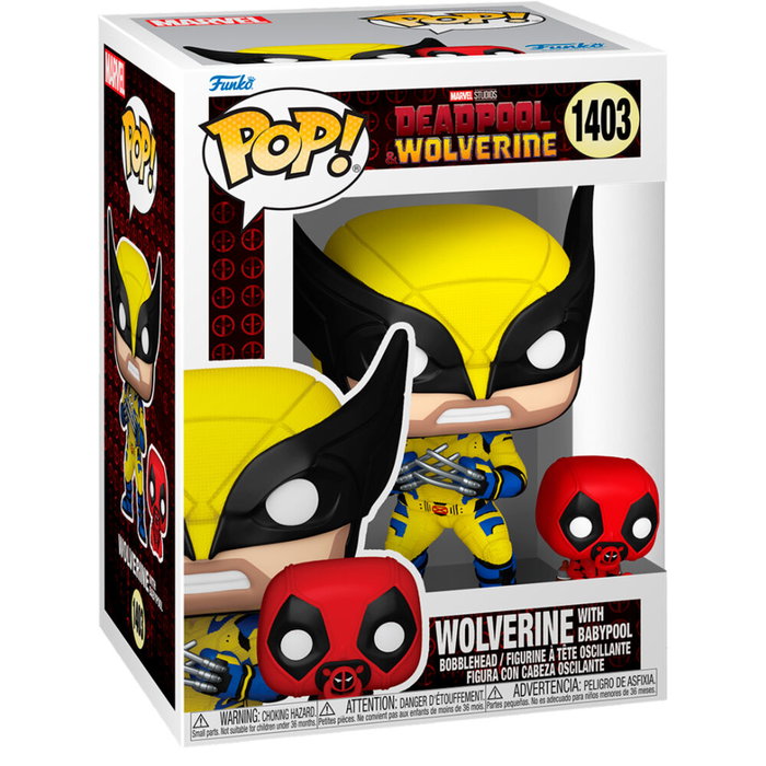 FUNKO POP! Wolverine con Babypool Pop! & Buddy