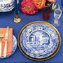 Spode Plato Hondo Blue Italian Diámetro 23 cm (4 Unidades)