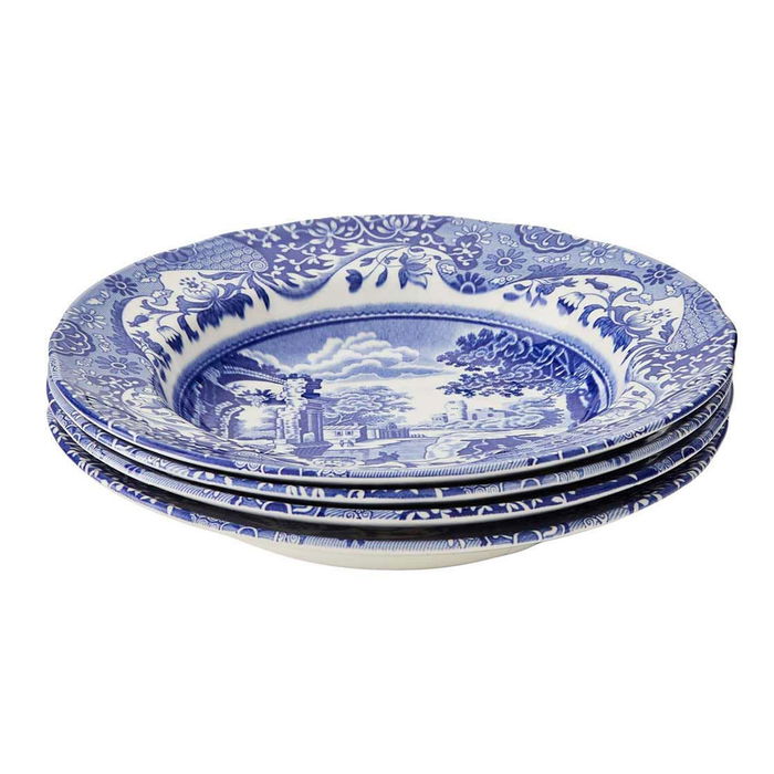 Spode Plato Hondo Blue Italian Diámetro 23 cm (4 Unidades)
