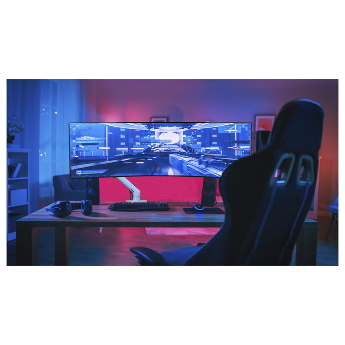 Ergotron HX Monitor Arm Desk Mount - Soporte de Pantalla con Pivote HD, Color Negro Mate