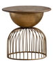 DKD Home Decor Mesita Auxiliar Abeto Metal Dorado