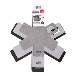 5Five Salvasartenes Protector Base Sartenes Fieltro Pack 6 Unidades 38x38cm 35x35cm 28x28cm