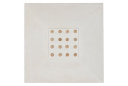 DKD Home Decor Decoración de Pared Abeto 3D con Bolitas, 80x80x8 cm