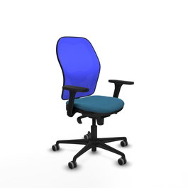 PIQUERAS Y CRESPO Silla de oficina Jorquera Verde petróleo y Azul