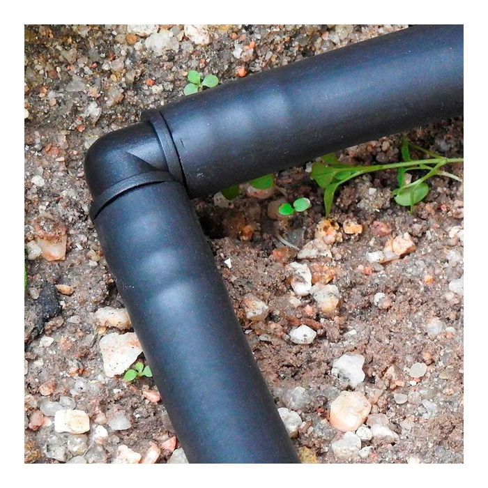 Blue Bird-Altadex Codo para Micro-riego 16 mm Polipropileno Anti UV Negro Conexión 90°, 4 Unidades