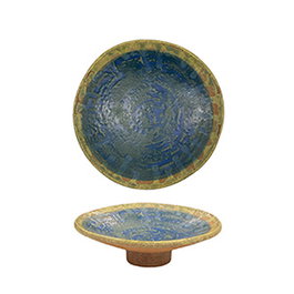 Summa Premium Haku Plato Alzado de Gres, 23 cm de Diámetro x 6.5 cm de Alto