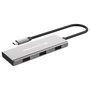 Conceptronic HUBBIES17G Hub USB 3.2 Gen-2 de 7 puertos (4x USB-C, 3x USB-A), 10 Gbps, Gris