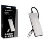 Conceptronic HUBBIES17G Hub USB 3.2 Gen-2 de 7 puertos (4x USB-C, 3x USB-A), 10 Gbps, Gris