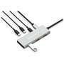 Conceptronic HUBBIES17G Hub USB 3.2 Gen-2 de 7 puertos (4x USB-C, 3x USB-A), 10 Gbps, Gris