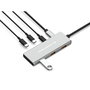 Conceptronic HUBBIES17G Hub USB-C de 7 puertos, 10 Gbps, Gris