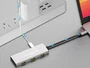 Conceptronic HUBBIES17G Hub USB 3.2 Gen 2 de 7 puertos, 10Gbps, Gris
