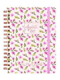Finocam Agenda Anual 2027 Flower Journal Wire-O Rosa
