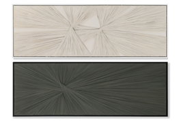 DKD Home Decor Cuadro Lienzo Yeso 153x4,5x53 Moderno 3D (Set de 2)