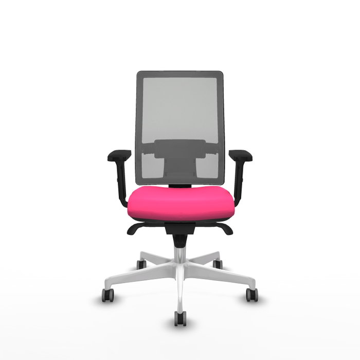 PIQUERAS Y CRESPO Silla de oficina Horna Rosa y Gris