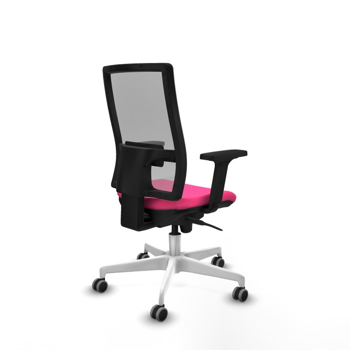 PIQUERAS Y CRESPO Silla de oficina Horna Rosa y Gris