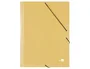 Liderpapel Carpeta Gomas Tres Solapas Cartón Prespán Folio Color Amarillo