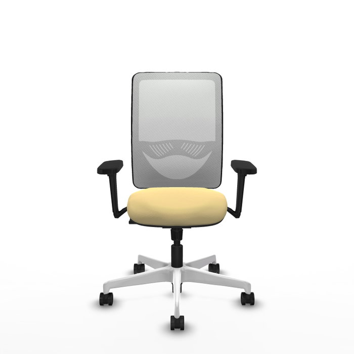 PIQUERAS Y CRESPO Silla de oficina Zulema con Mecanismo Sincro, Crema y Blanco PIQUERAS Y CRESPO Silla de oficina Zulema con Mecanismo Sincro, Crema y Blanco