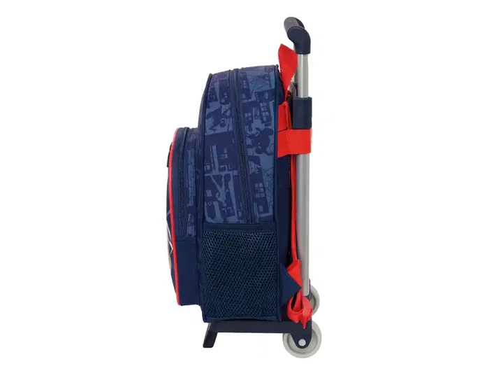 Safta Mochila infantil con carro Spiderman, adaptable a carro, 330x270x100 mm