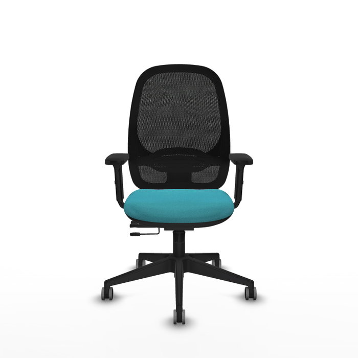 PIQUERAS Y CRESPO Silla de oficina Cilanco Turquesa y Negro con mecanismo Sincro/Traslack PIQUERAS Y CRESPO Silla de oficina Cilanco Turquesa y Negro con mecanismo Sincro/Traslack