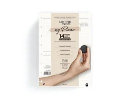 Carchivo Recambio my Planner A5 Perpetuo 14 Meses 144 Páginas Organizador Semanal Anual FSC