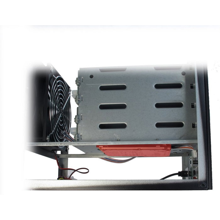 Inter-Tech SC-4004 Caja PC Small Form Factor (SFF) Mini-ITX Negro para 5 HDD Hot-swap