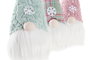 DKD Home Decor Figura Navidad Fantasia Verde Rosa 16 x 54 x 17 cm (3 Unidades)