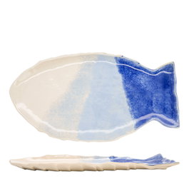 Summa Daterra Fuente de Gres Pez Tricolor para Vajilla, 36 x 18.5 x 2.3 cm