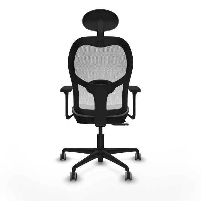 PIQUERAS Y CRESPO Silla de oficina Jorquera Gris/Blanco con mecanismo Sincro/Traslack