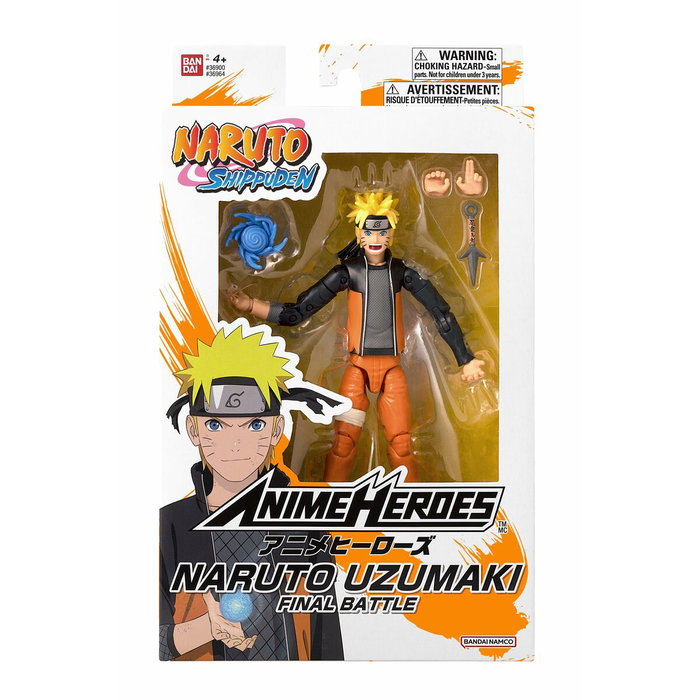 Bandai Figura Anime Heroes - Naruto Shippuden - Naruto Uzumaki (Final Battle) - 17 cm