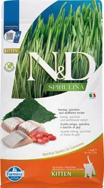 Farmina N&D Cat Spirulina Kitten Arenque Pienso para Gatos Bebé 1,5 kg