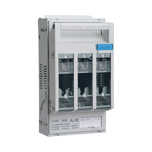 Hager LT050 Interruptor de carga NH00 160A con borne de bastidor 95mm² Hager LT050 Interruptor de carga NH00 160A con borne de bastidor 95mm²