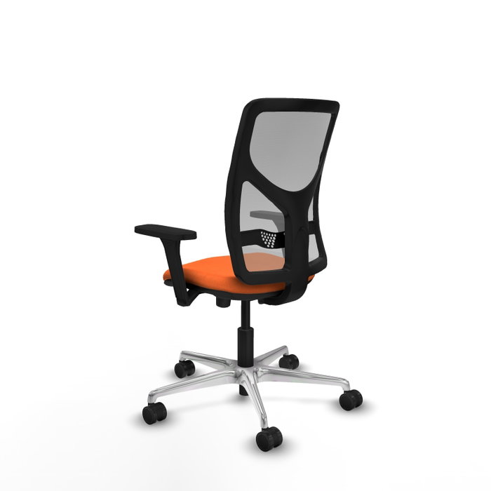 PIQUERAS Y CRESPO Silla de oficina Motilla Naranja y Gris