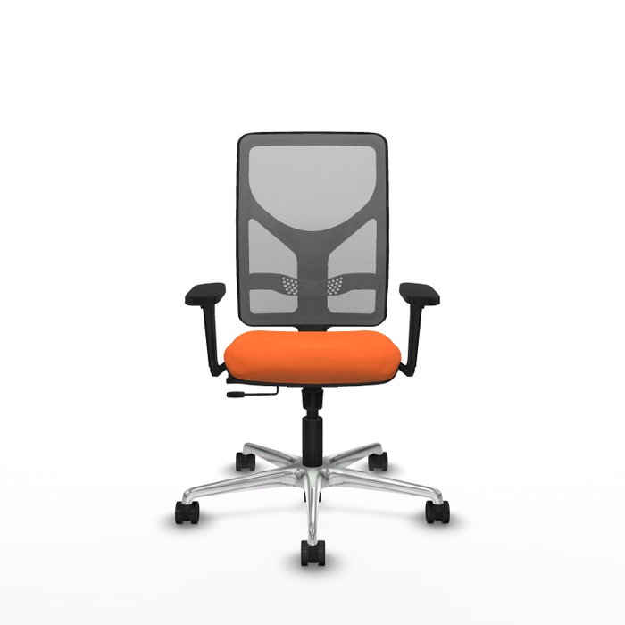 PIQUERAS Y CRESPO Silla de oficina Motilla Naranja y Gris