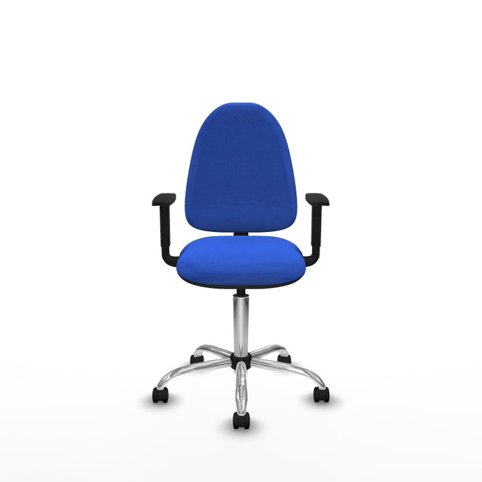 PIQUERAS Y CRESPO Silla de oficina Aýna Azul con Base Cromada