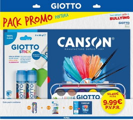 GIOTTO Expositor 10 pack promo pintura Giotto/Basik