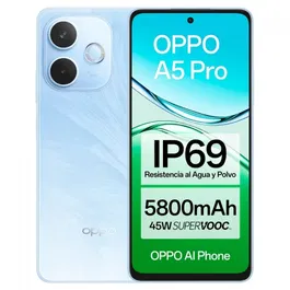 Oppo A5 PRO Smartphone Azul 256GB 8GB RAM 50MP Cámara + Funda