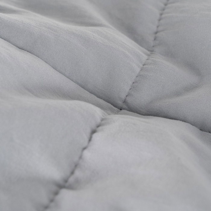 Ixia Colcha Gris de Poliéster para Dormitorio 230 x 280 cm
